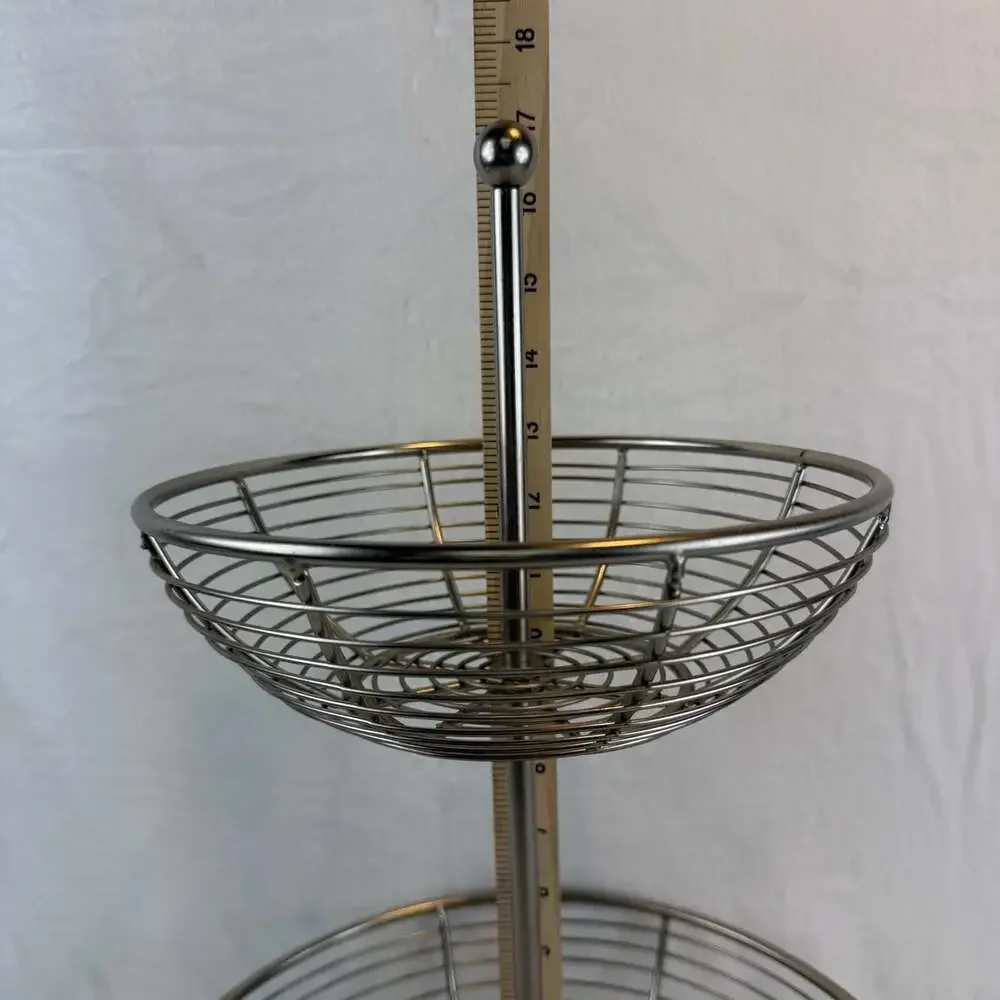 Stainless Steel 2-Tier Fruit Basket